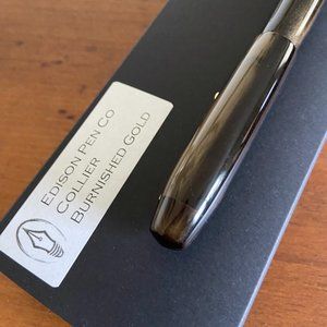 Edison Collier Burnished Gold Fine Nib Fountain Pen
